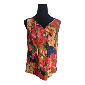 Talbot’s floral sleeveless blouse/tank top in size small-petite. Great condition